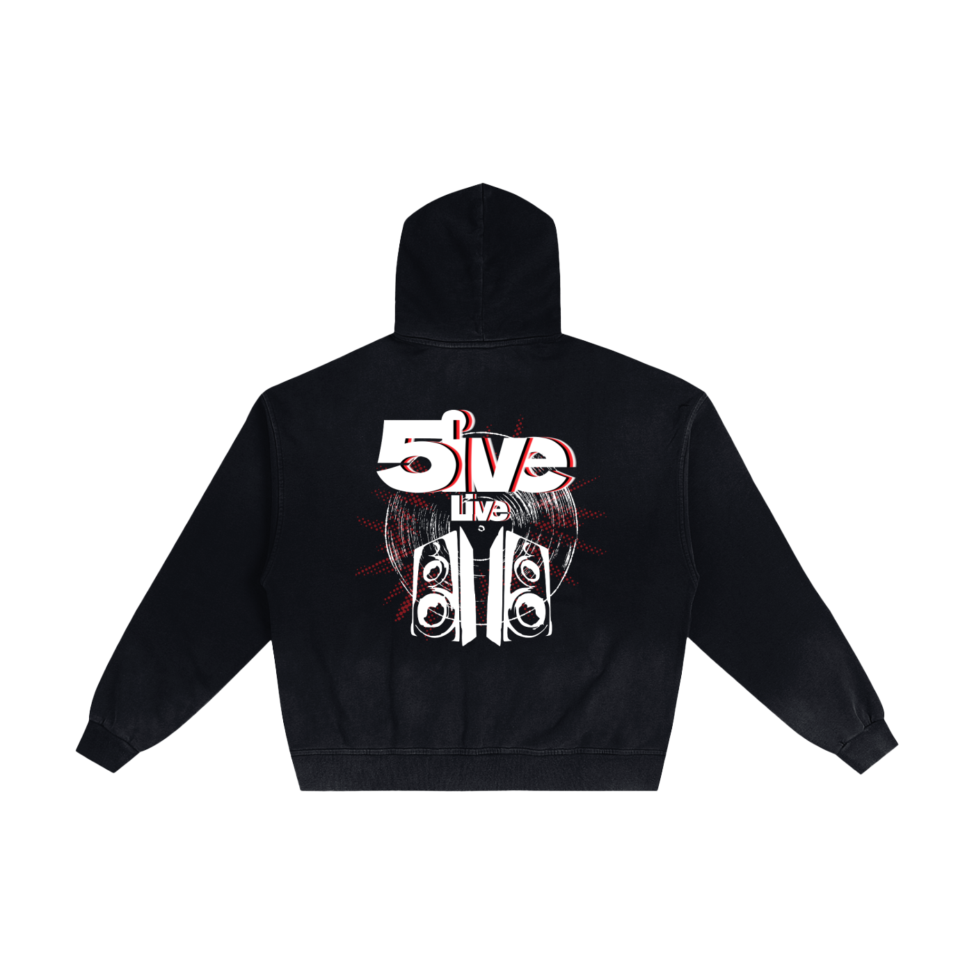 5ive Live Distressed Zip Up