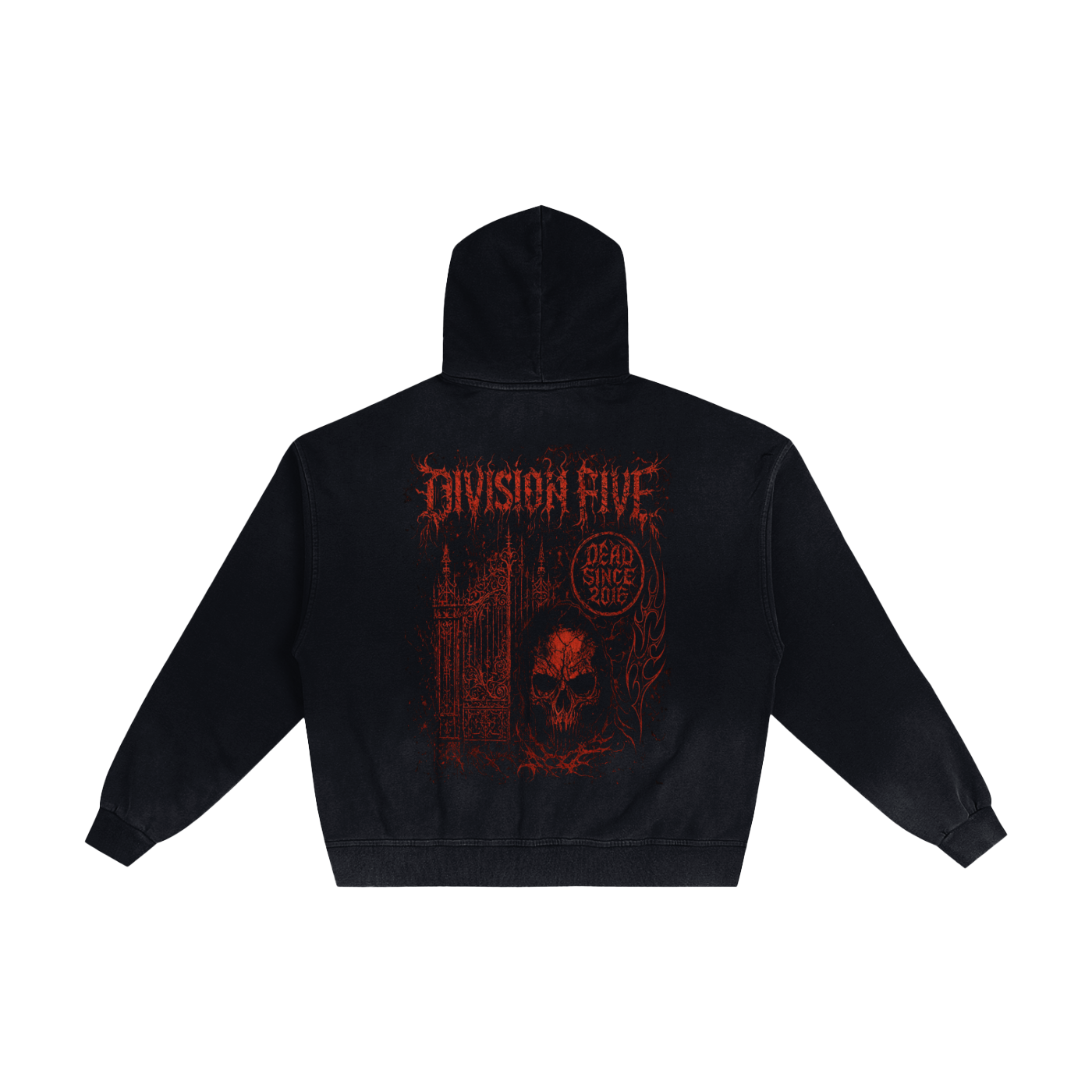 Gothic Blood Distressed Zip Up