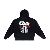 5ive Live Distressed Zip Up